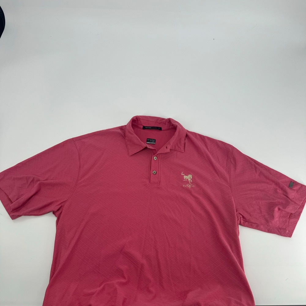 Nike Tiger Woods Collection Dri-FIT Polo Shirt‎ Wildfire Logo Pink Large